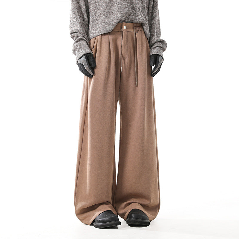Basic Heavy Washed Grey Casual Pants