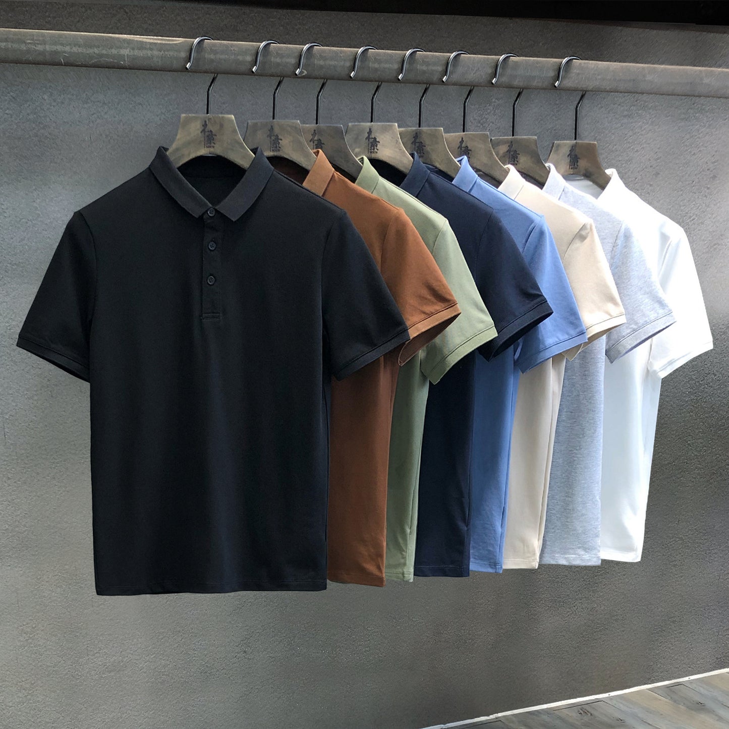Basic men's polo shirt