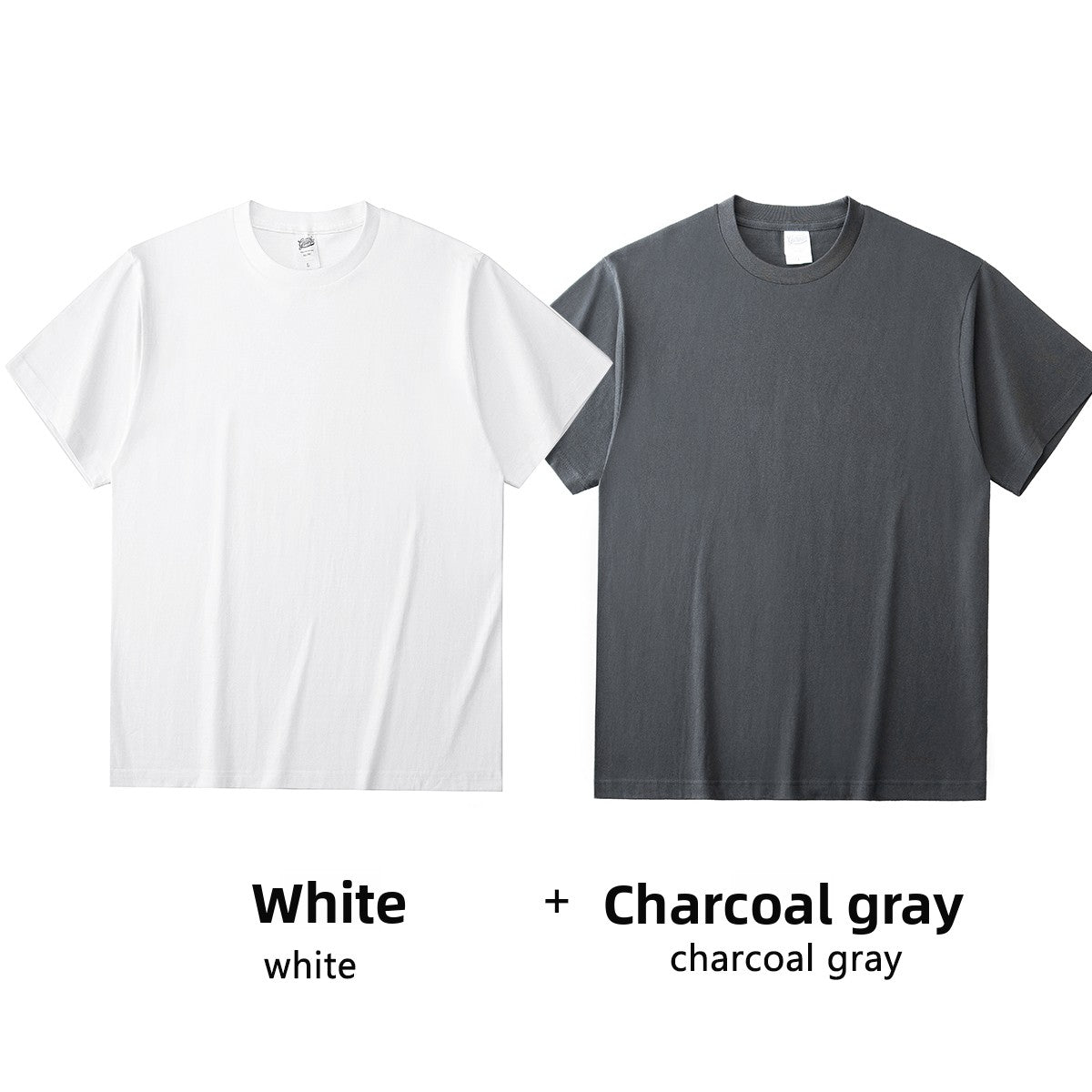 Basic solid white T-shirt base layer