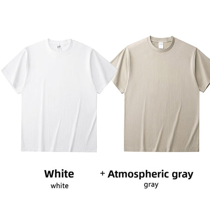 Basic solid white T-shirt base layer