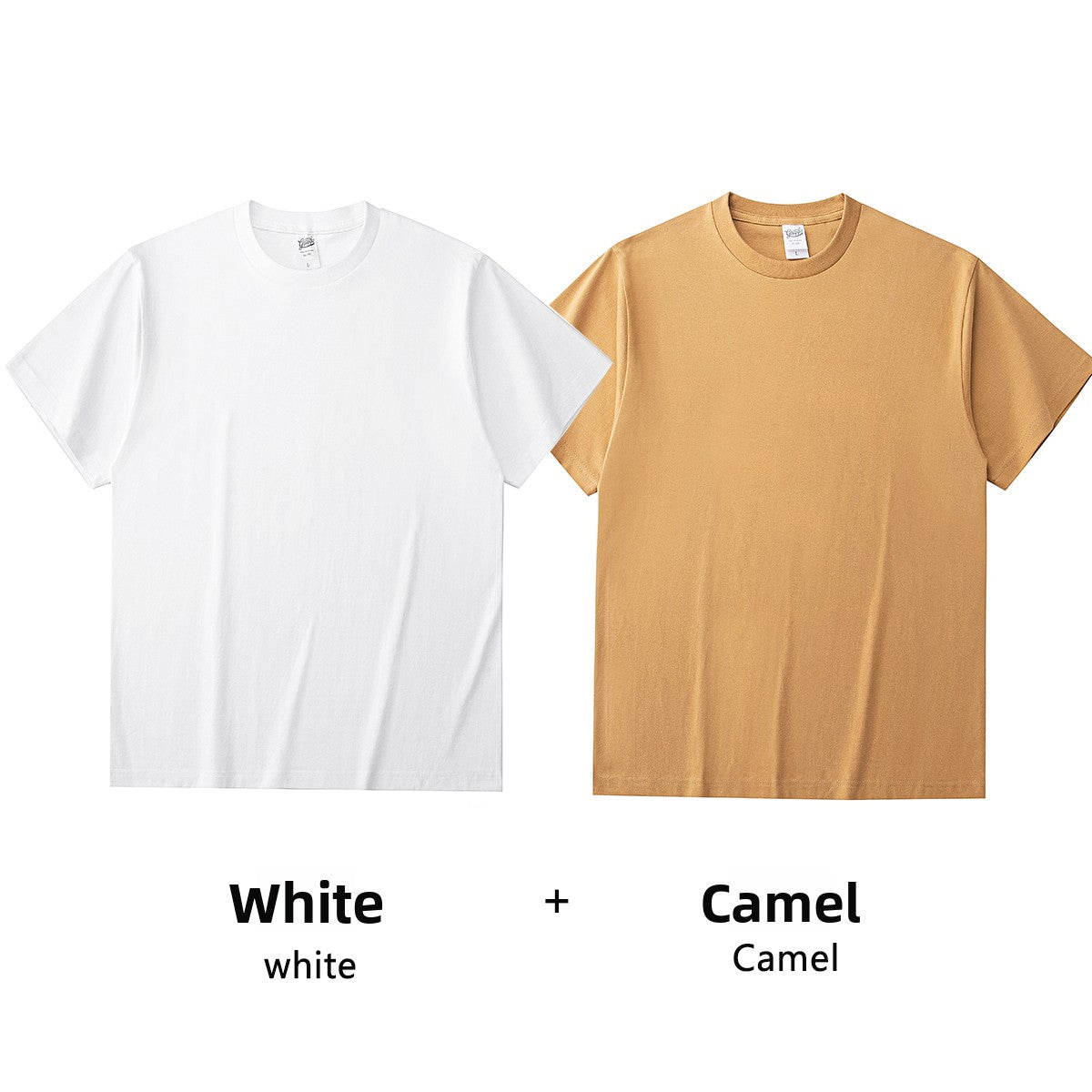 Basic solid white T-shirt base layer
