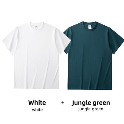 Basic solid white T-shirt base layer