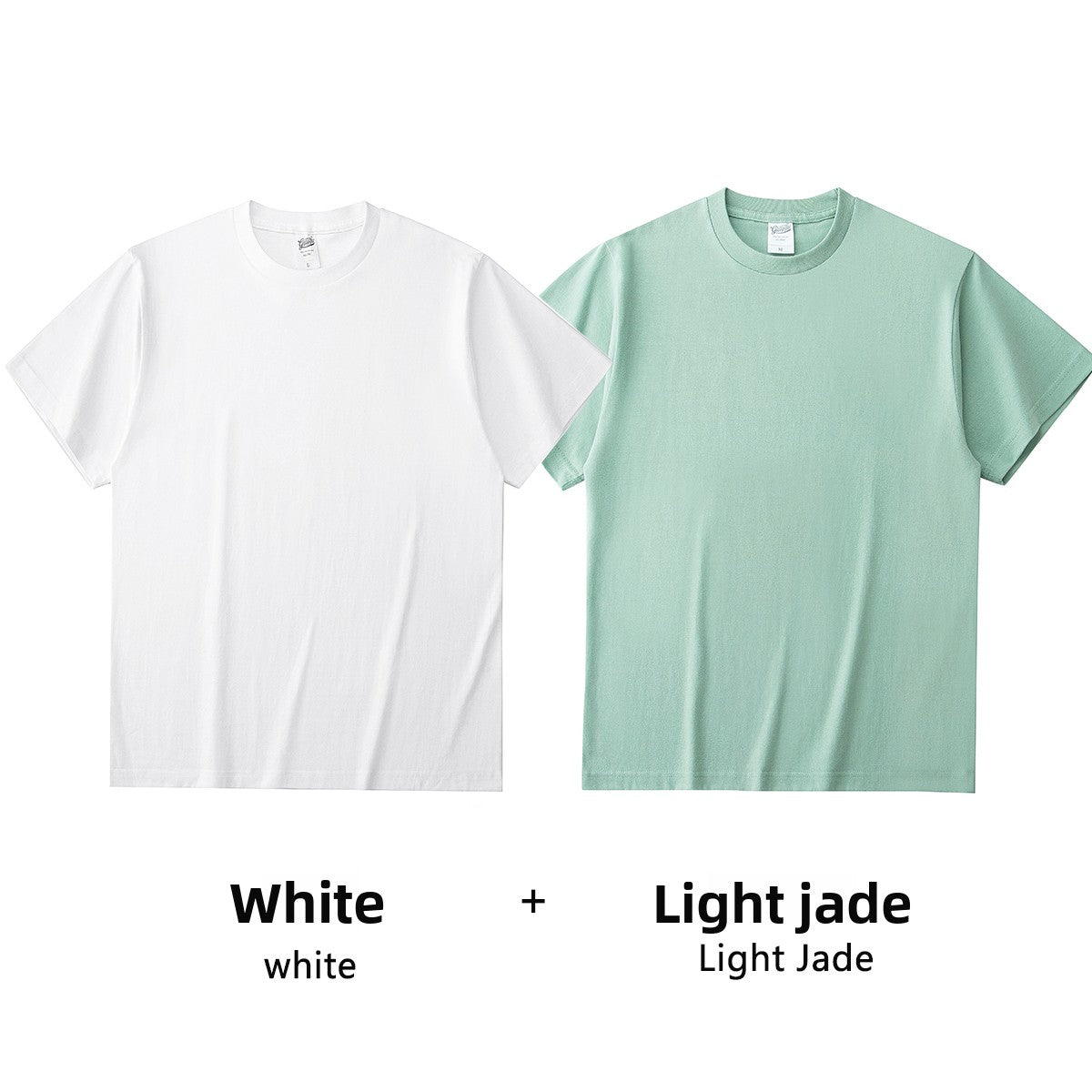 Basic solid white T-shirt base layer