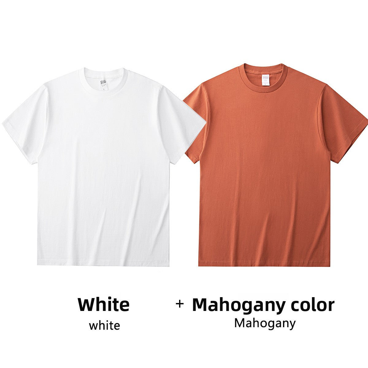 Basic solid white T-shirt base layer