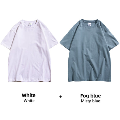 Basic solid white T-shirt base layer