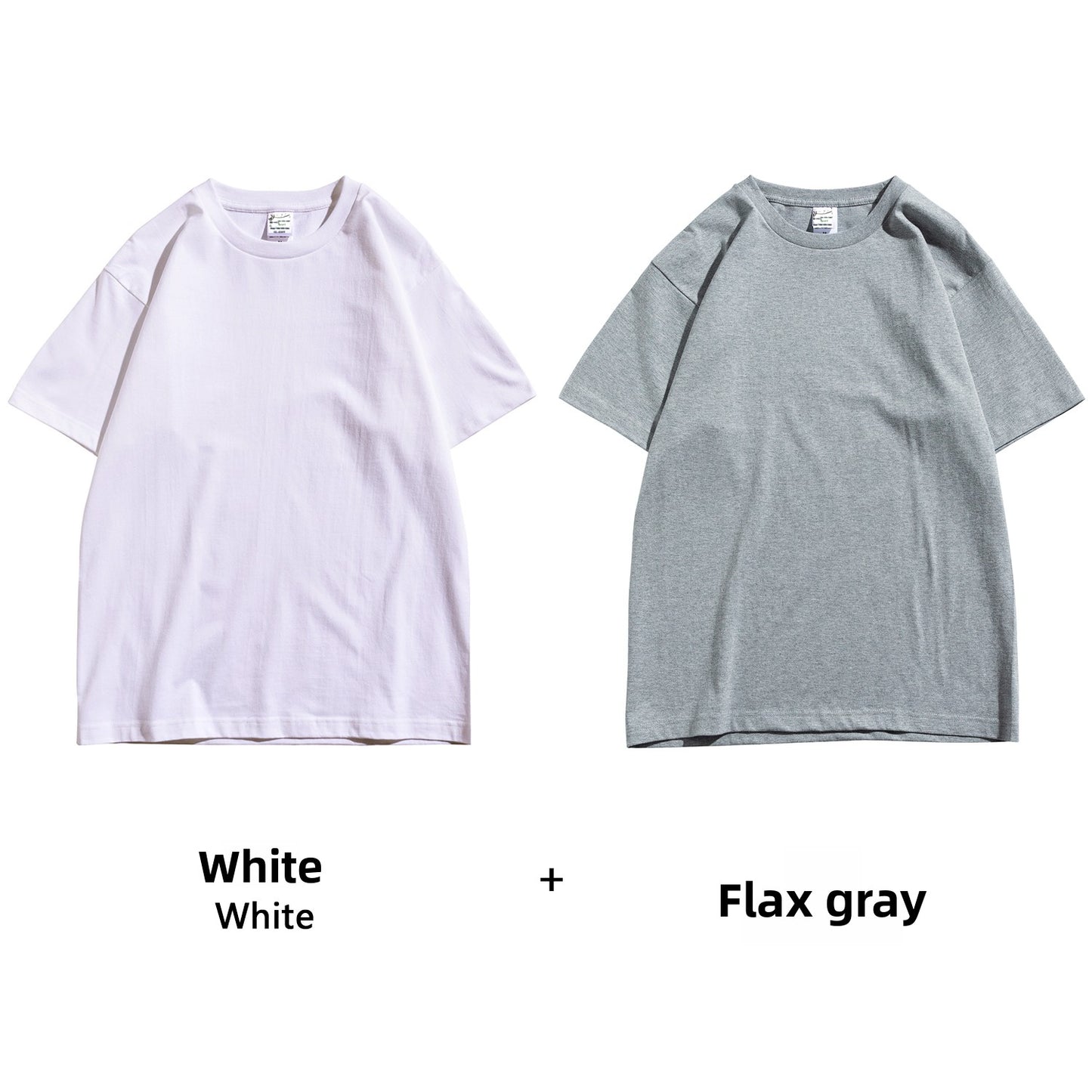 Basic solid white T-shirt base layer