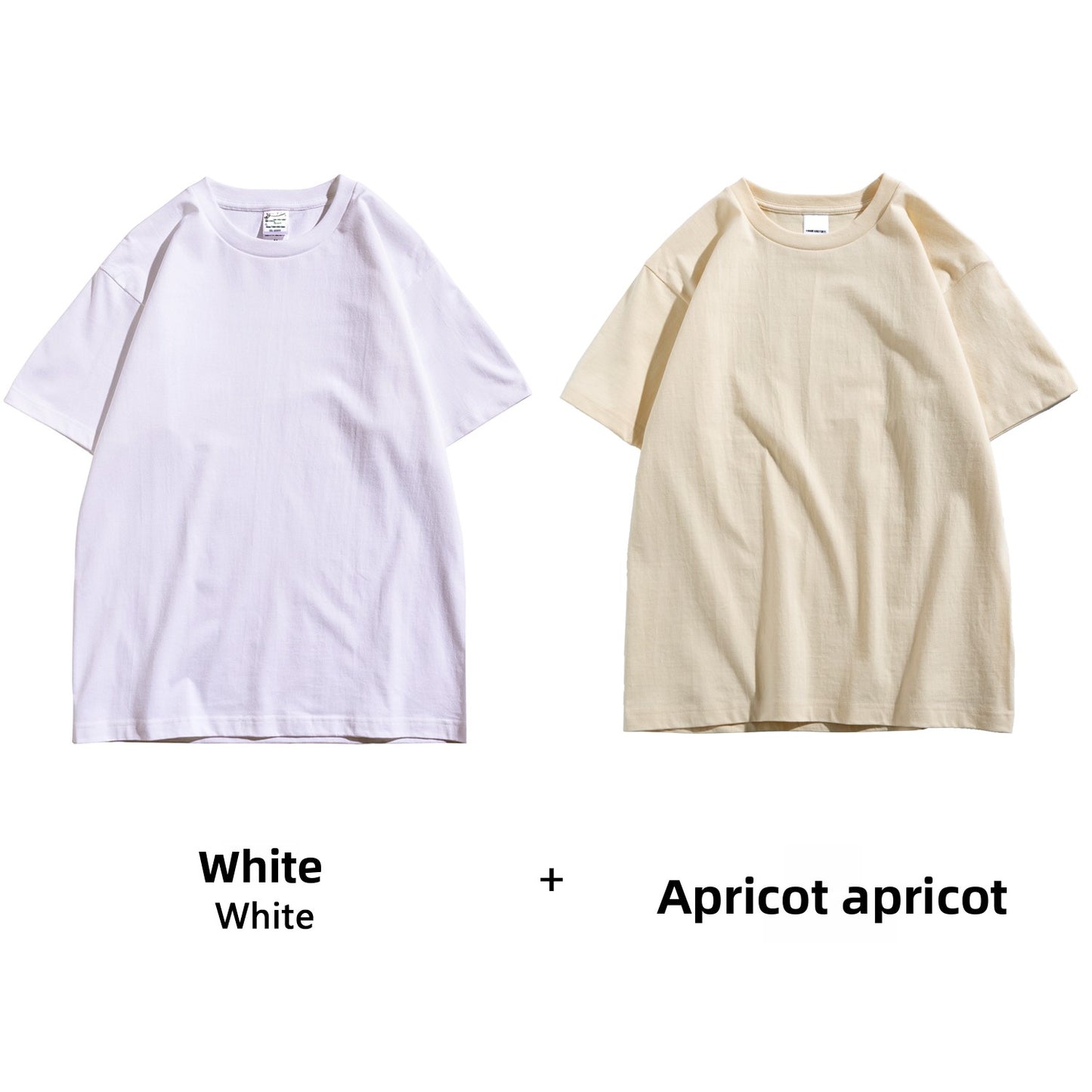 Basic solid white T-shirt base layer