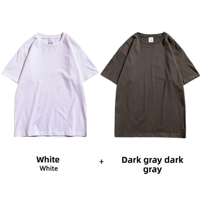 Basic solid white T-shirt base layer