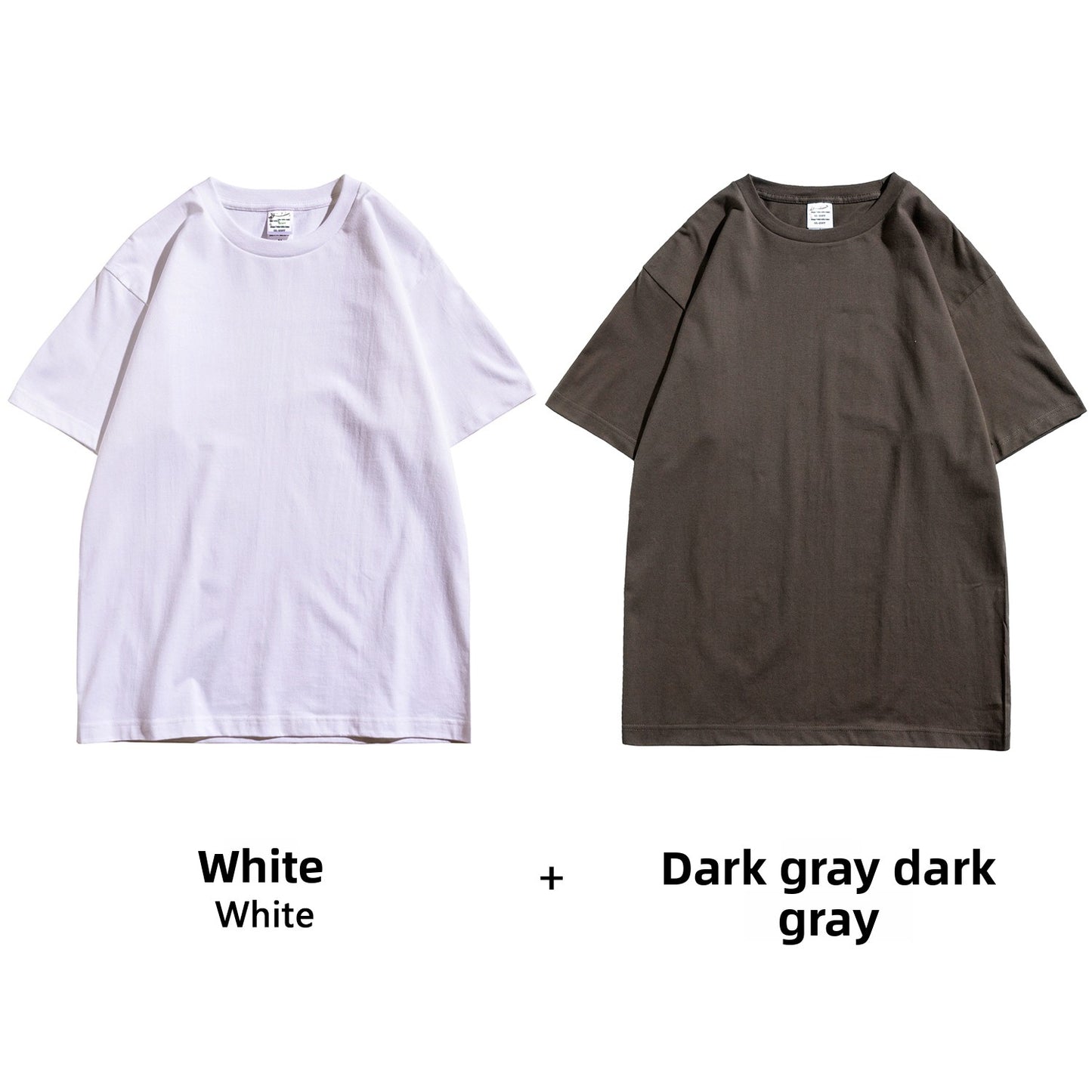 Basic solid white T-shirt base layer