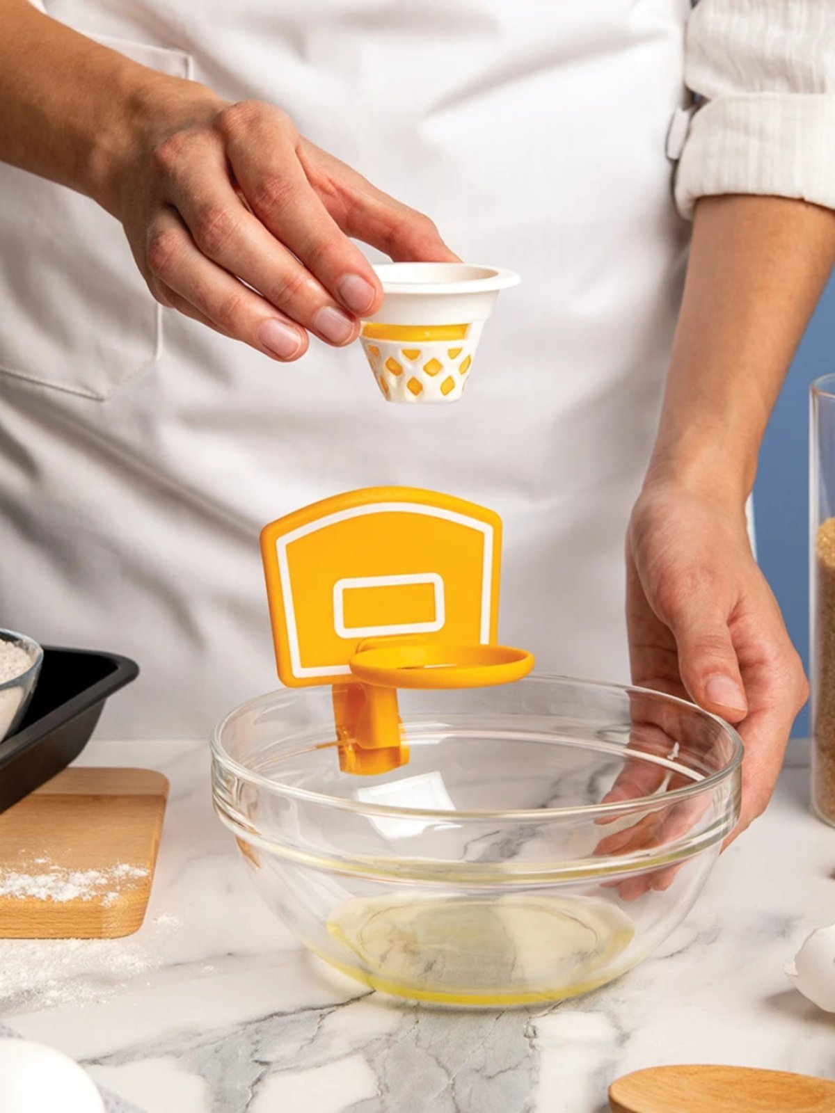 Basketball Egg White Yolk Separator