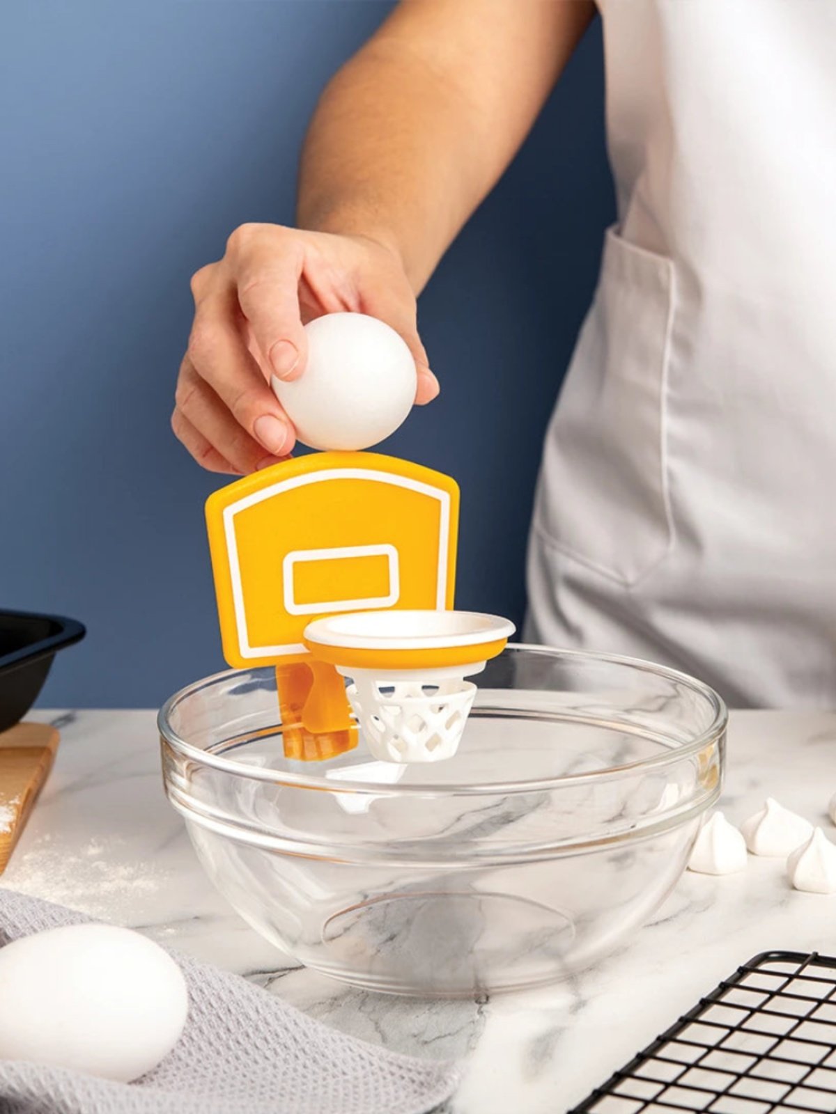 Basketball Egg White Yolk Separator