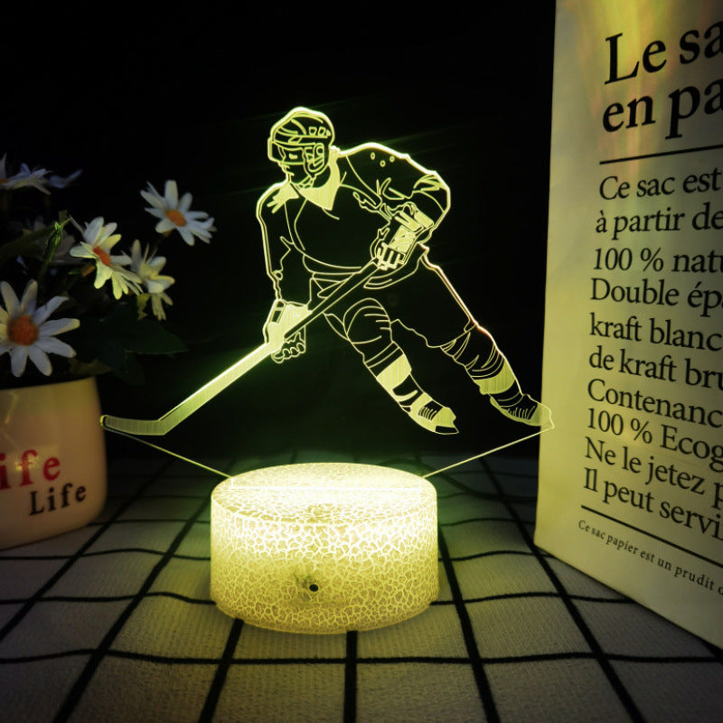 Basketball, Football and Volleyball Series 3D Table Lamp Led Colorful Touch Remote Control Night Light USB Gift Lamp