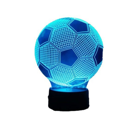 Basketball, Football and Volleyball Series 3D Table Lamp Led Colorful Touch Remote Control Night Light USB Gift Lamp