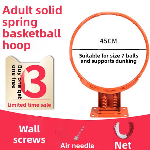 Basketball hoop with wall-mounted shooting area