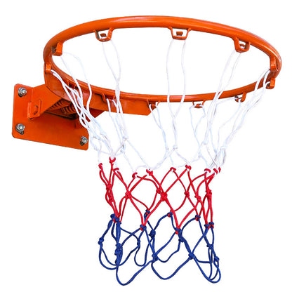 Basketball hoop with wall-mounted shooting area