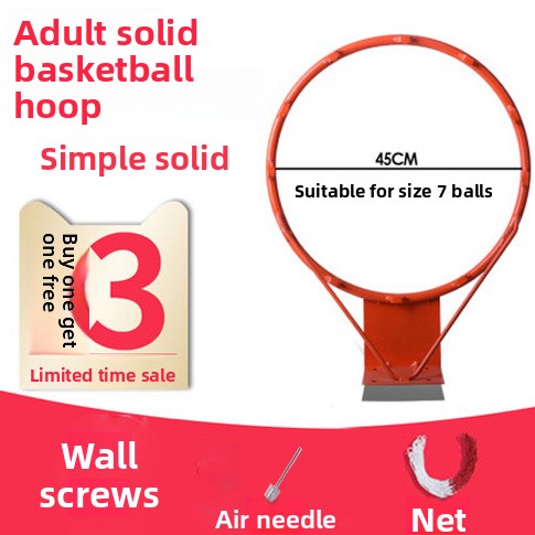 Basketball hoop with wall-mounted shooting area