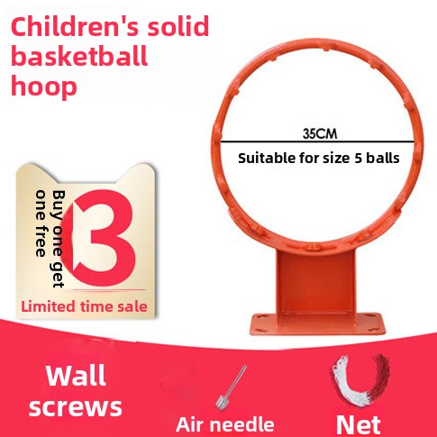 Basketball hoop with wall-mounted shooting area