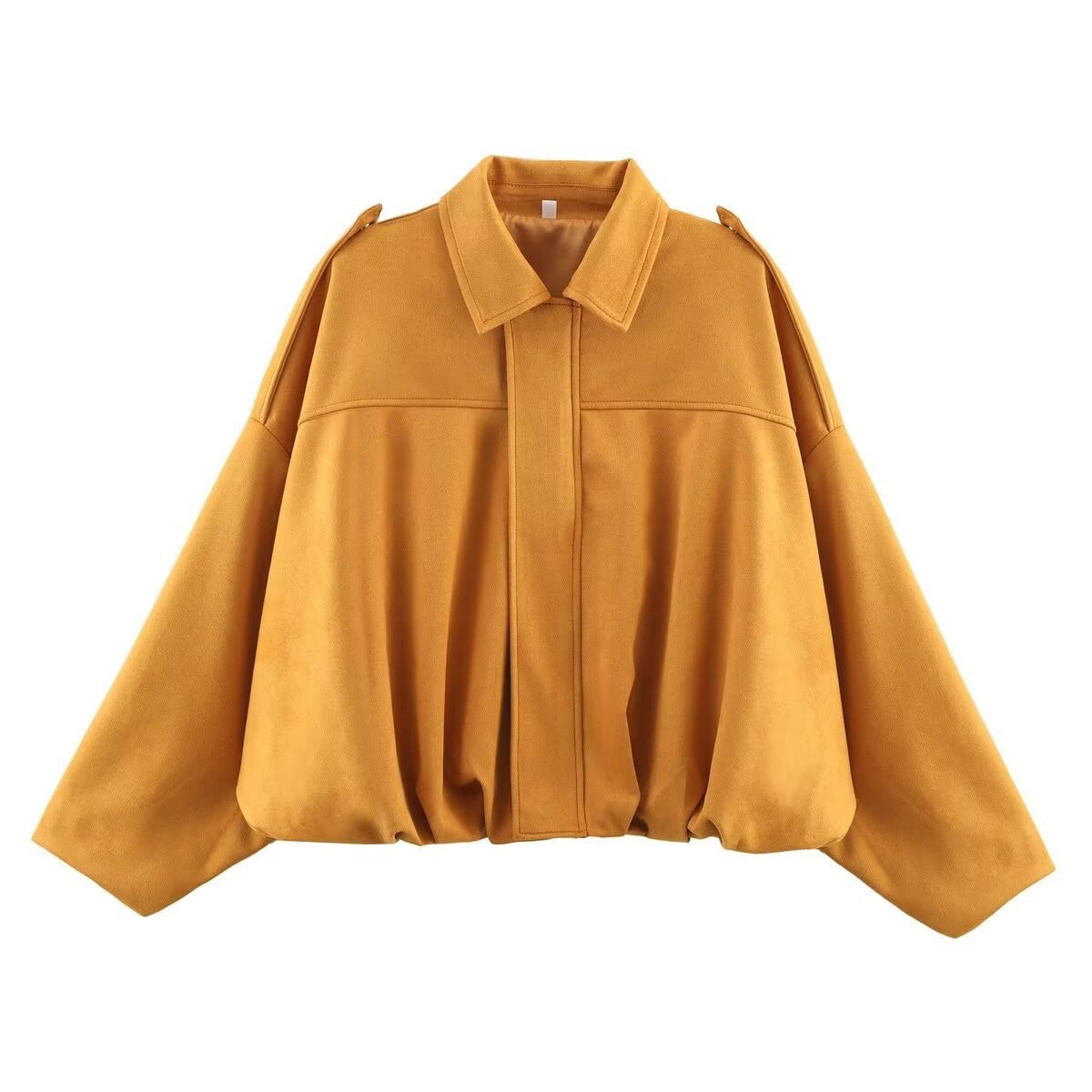 Bat Sleeve Zipper Jacket