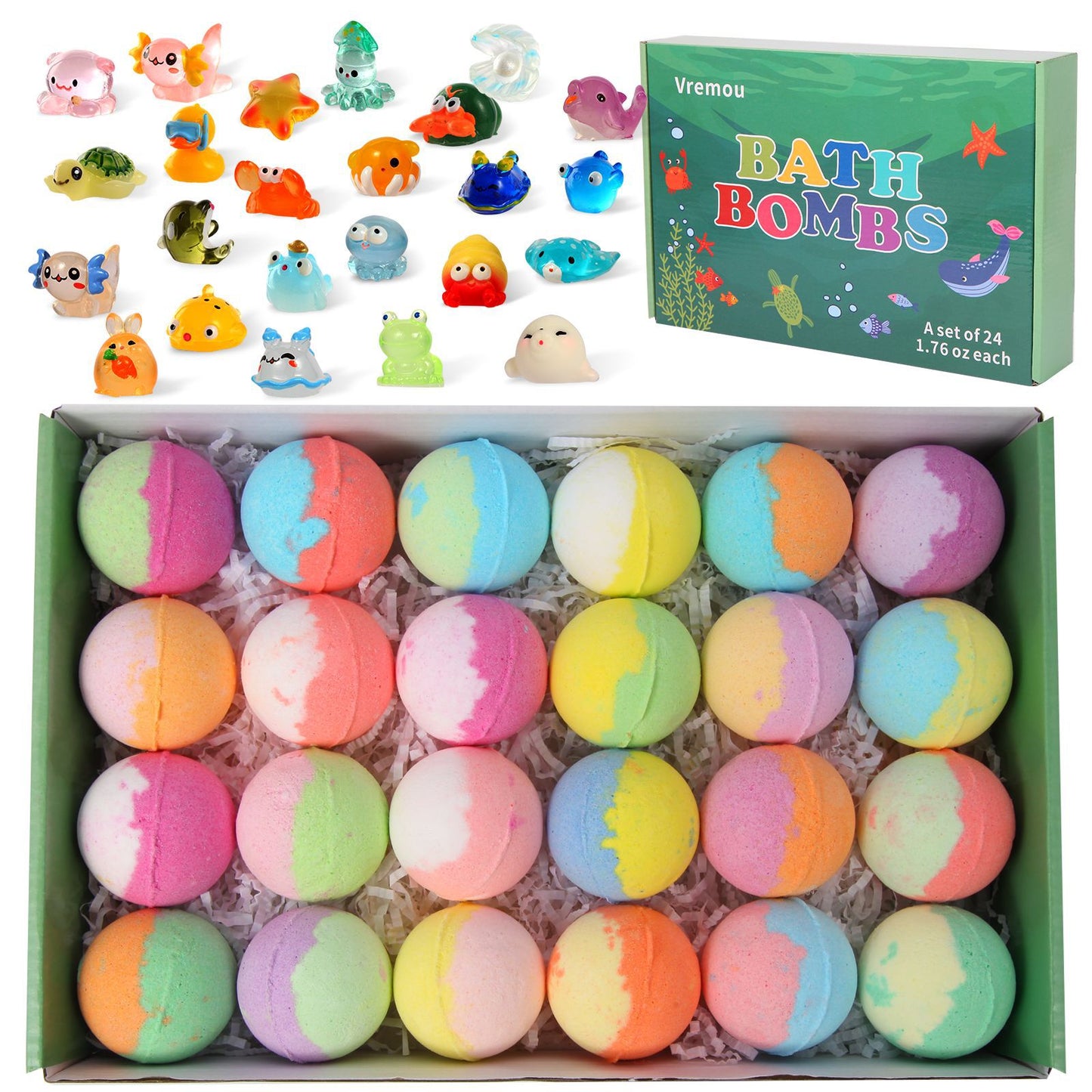 Bath salt balls