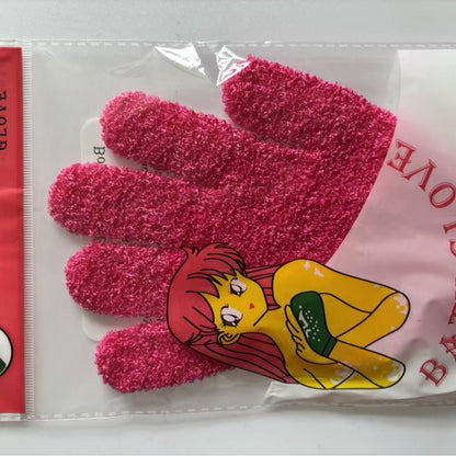 Bath scrubbing glove