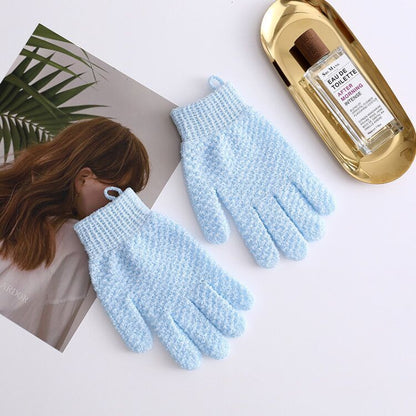 Bath scrubbing glove