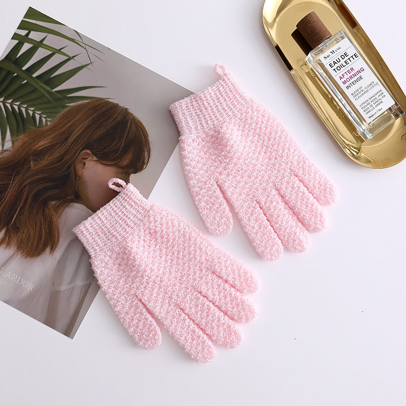 Bath scrubbing glove