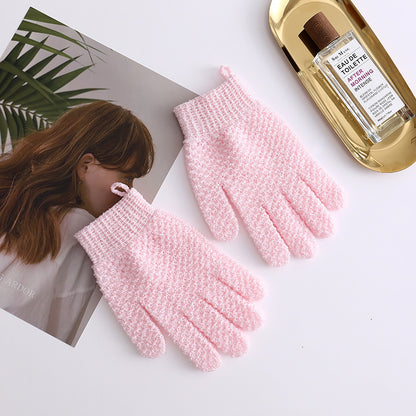 Bath scrubbing glove