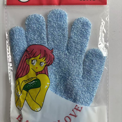 Bath scrubbing glove