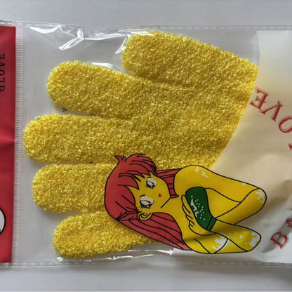 Bath scrubbing glove