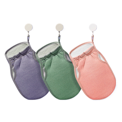Bath sponge thumbless bath towel