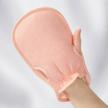 Bath sponge thumbless bath towel