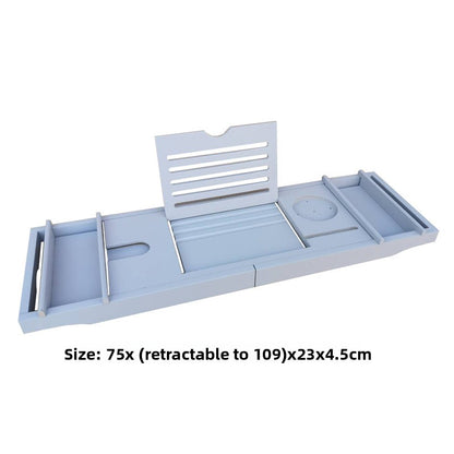 Bath tub multi-functional telescopic storage rack