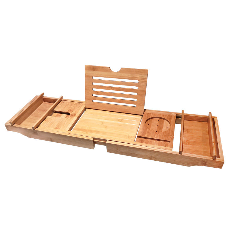 Bath tub multi-functional telescopic storage rack