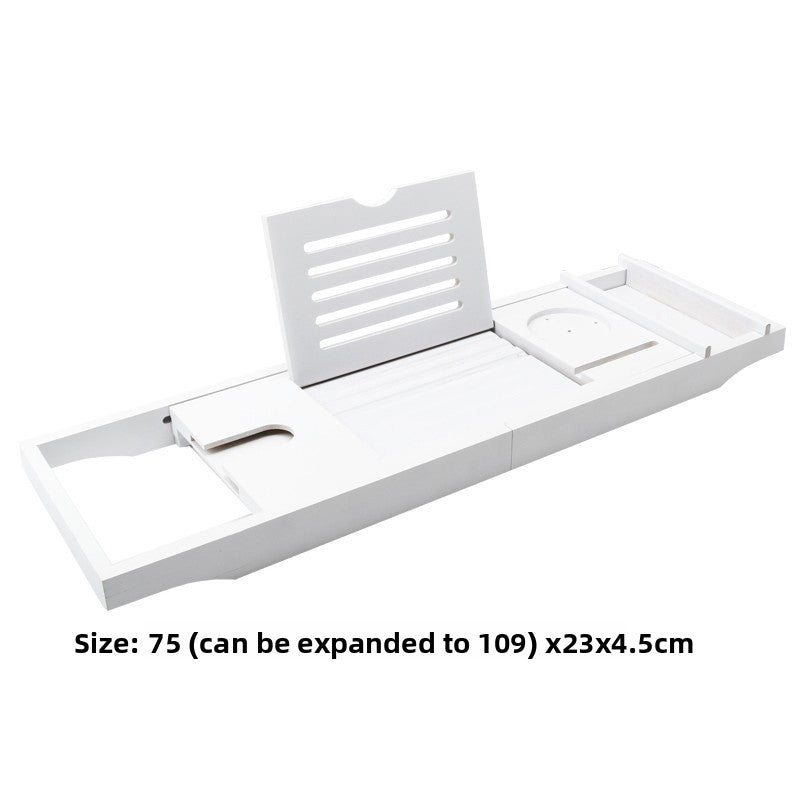 Bath tub multi-functional telescopic storage rack
