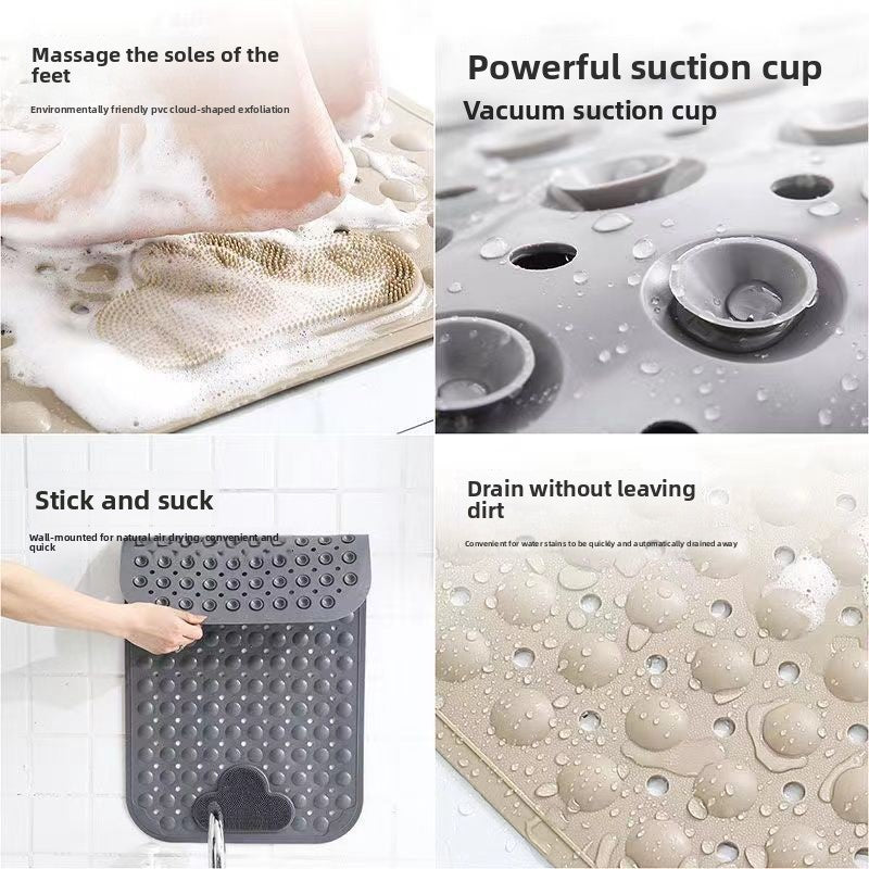 Bathroom Anti-Slip Shower Mat with Suction Cups