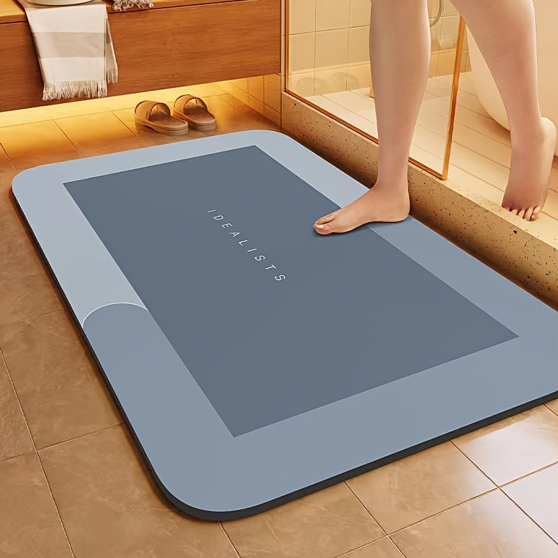 Bathroom floor mat, dirt-resistant and anti-slip mat