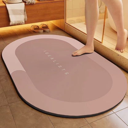 Bathroom floor mat, dirt-resistant and anti-slip mat