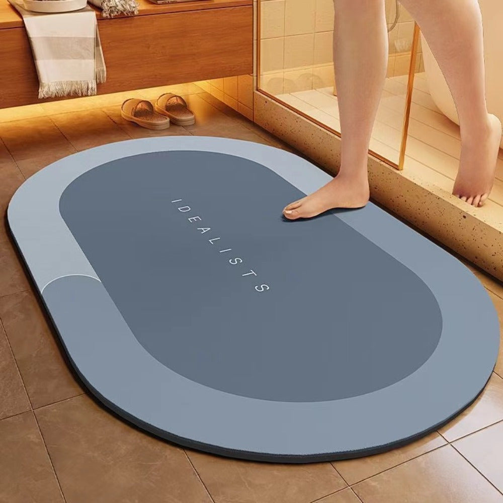 Bathroom floor mat, dirt-resistant and anti-slip mat