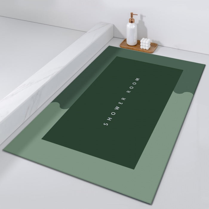 bathroom floor mat