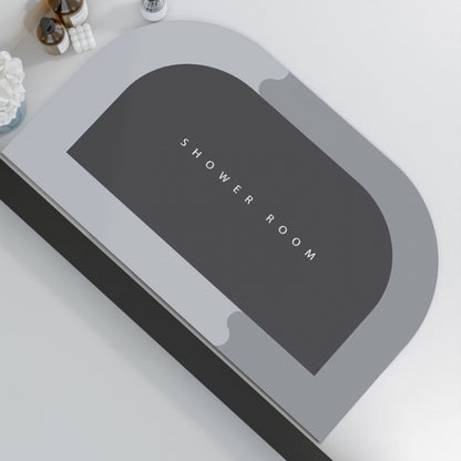 bathroom floor mat