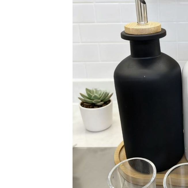 Bathroom Glass Mouthwash Dispenser