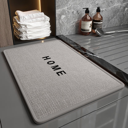 Bathroom linen floor mat