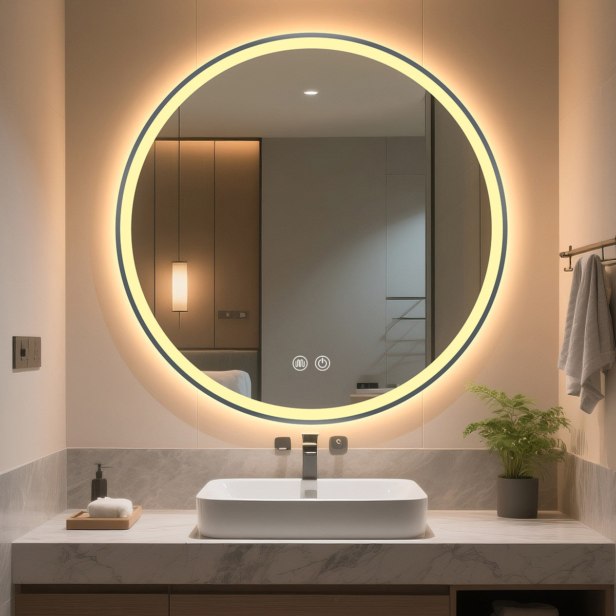 Bathroom mirror, smart mirror