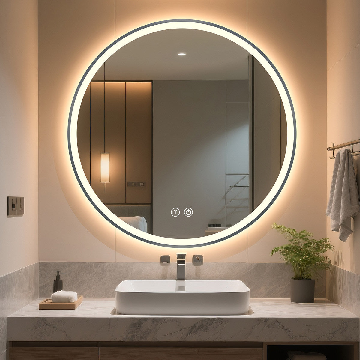 Bathroom mirror, smart mirror