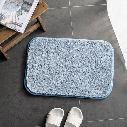 Bathroom plush floor mat