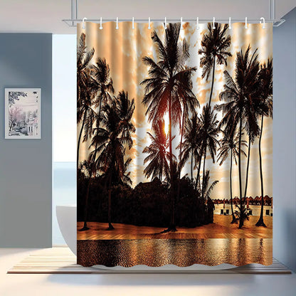 Bathroom shower curtain