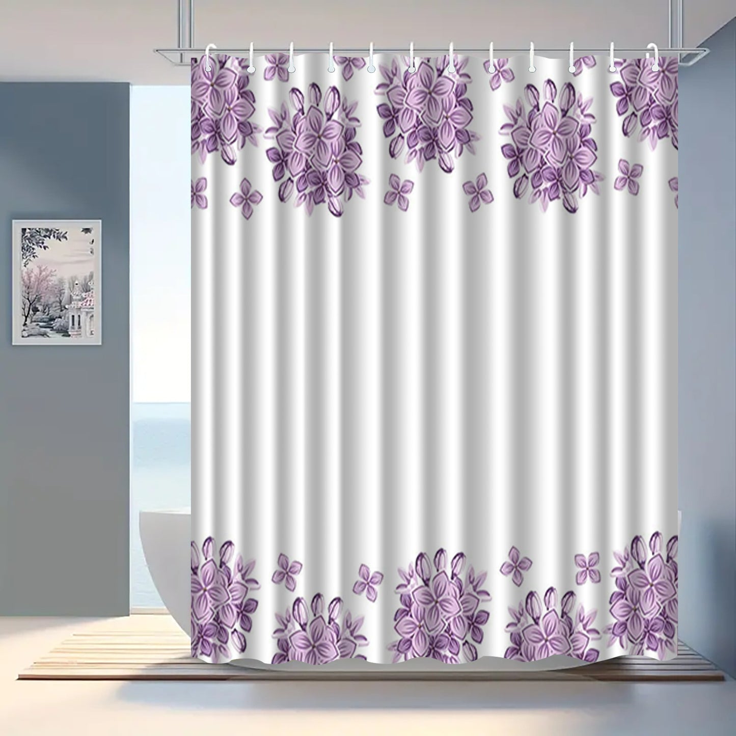 Bathroom shower curtain