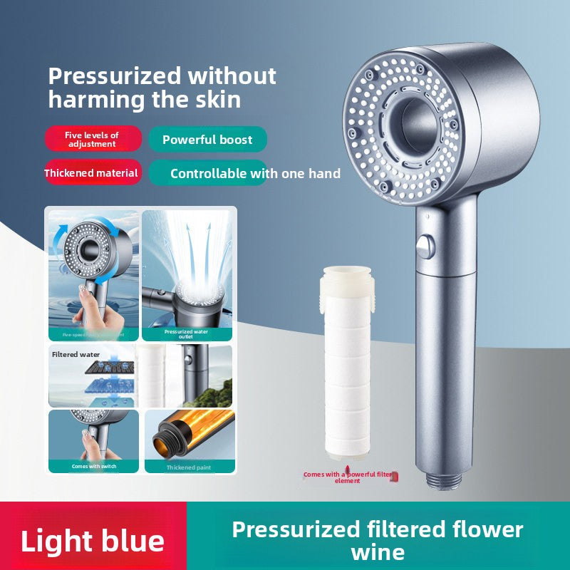 Bathroom shower head with spray function and shower head
