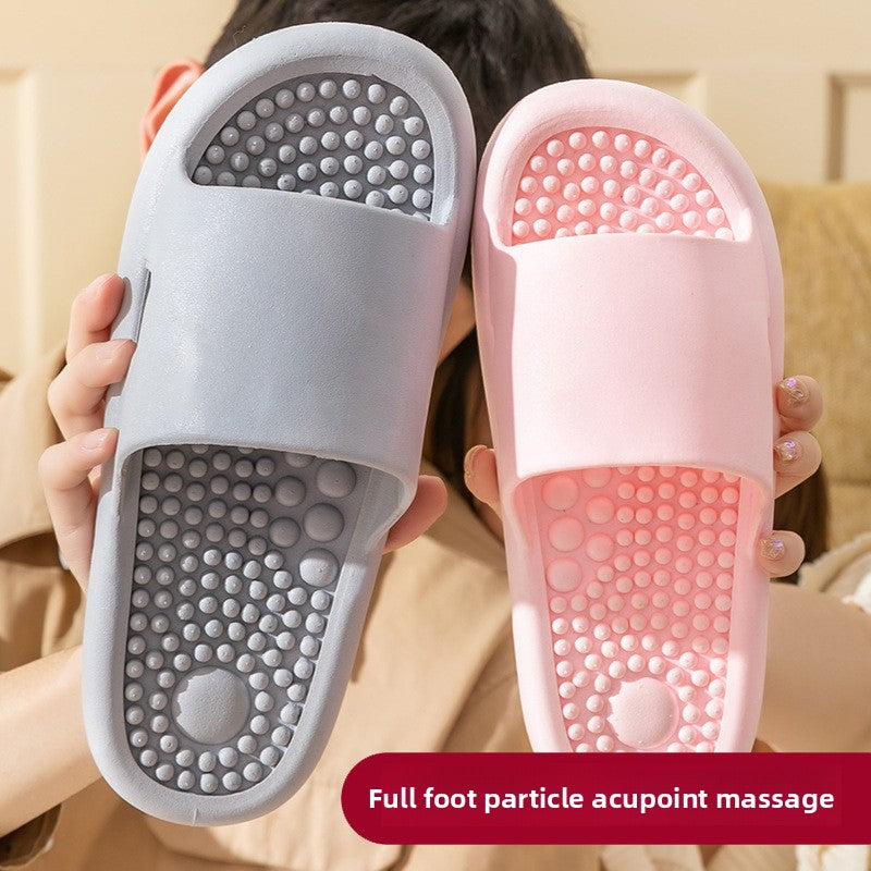 Bathroom shower non-slip foot massage slippers