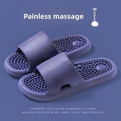 Bathroom shower non-slip foot massage slippers